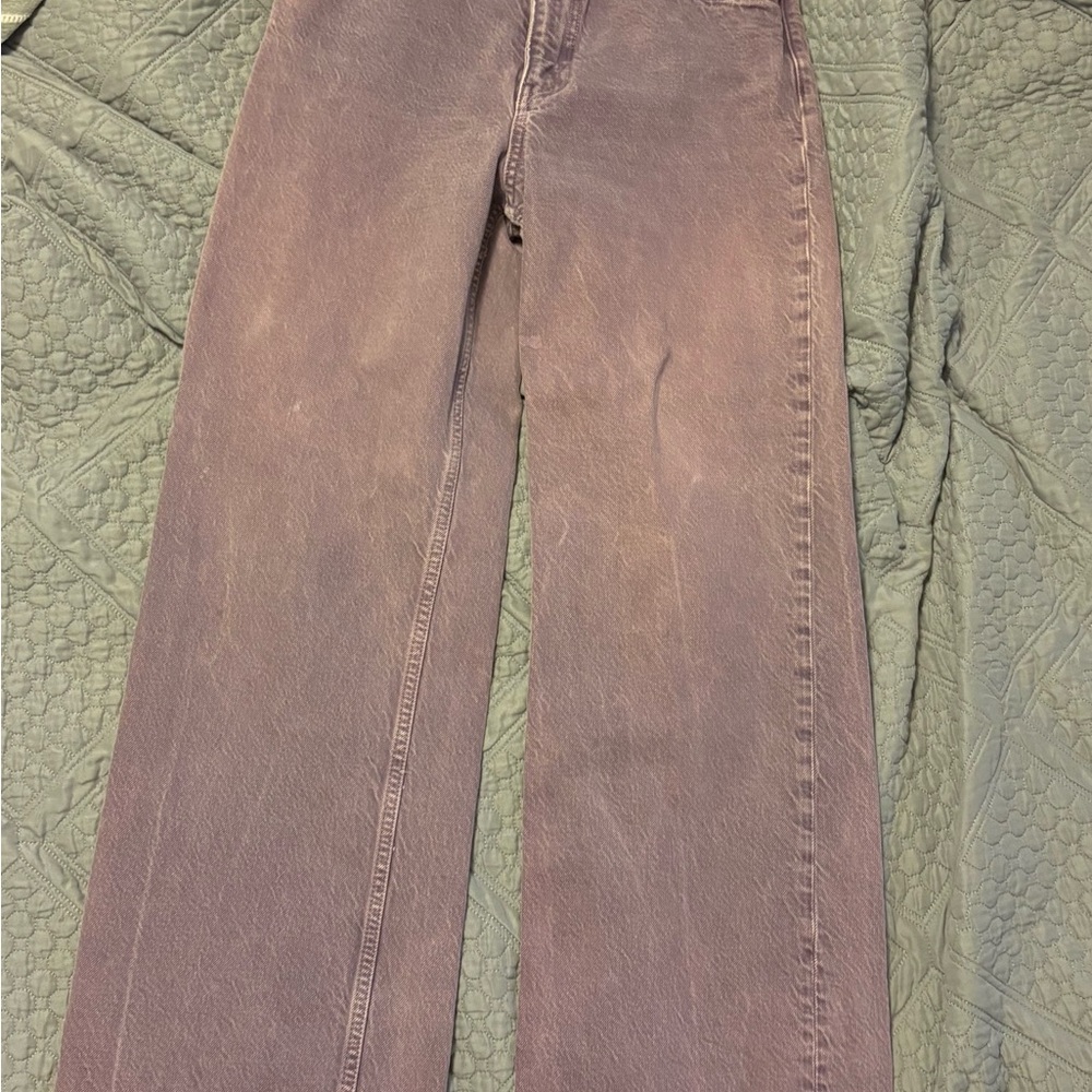 Zara Women's Lavender Flare Jeans